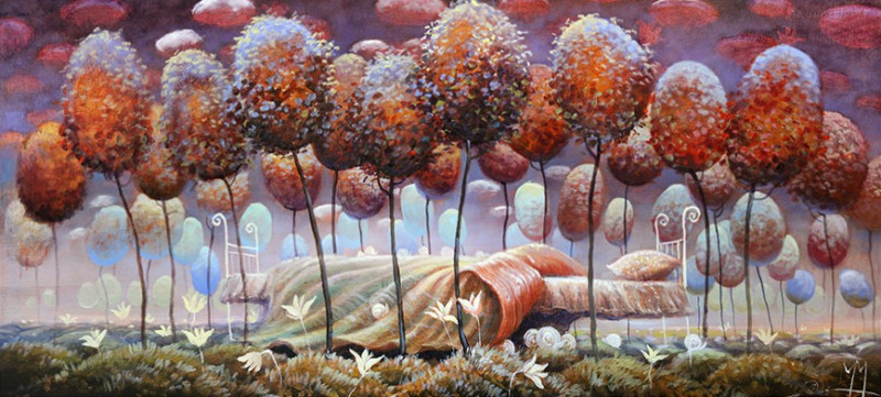 From a Dream reproduction of painting by Modestas Malinauskas. Modestas Malinauskas prints