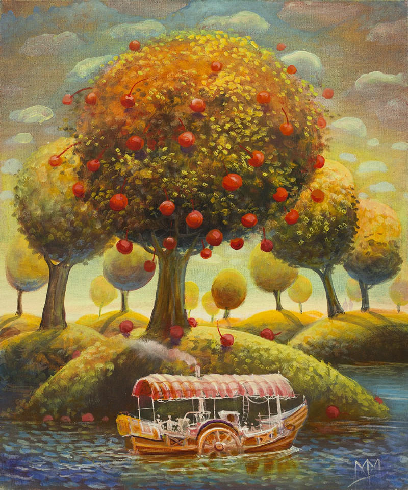 Apples from Heaven reproduction of painting by Modestas Malinauskas. Modestas Malinauskas prints