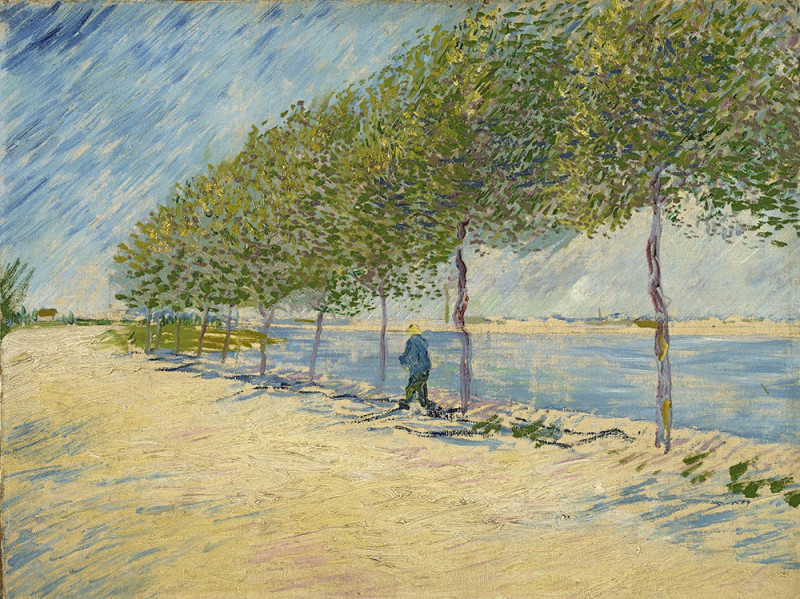 By the Seine reproduction of painting by Vincent Van Gogh. Classical Paintings