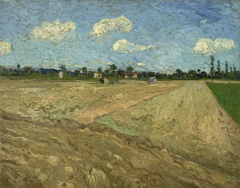 Ploughed Field reproduction of painting by Vincent Van Gogh. Classical Paintings