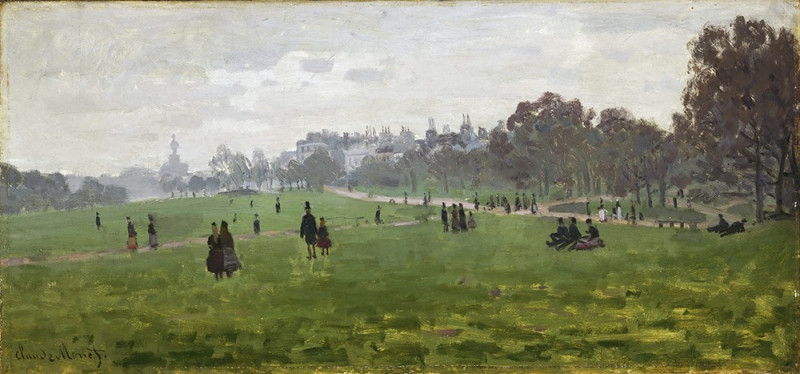 Green Park in London reproduction of painting by . Classical Paintings