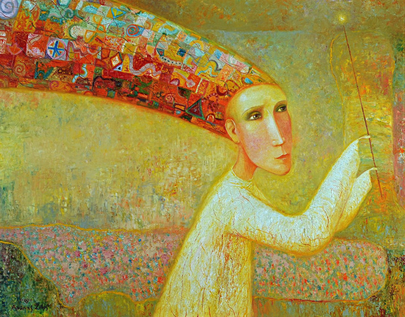 The Sorcerer reproduction of painting by Arūnas Žilys. Arūnas Žilys artwork prints