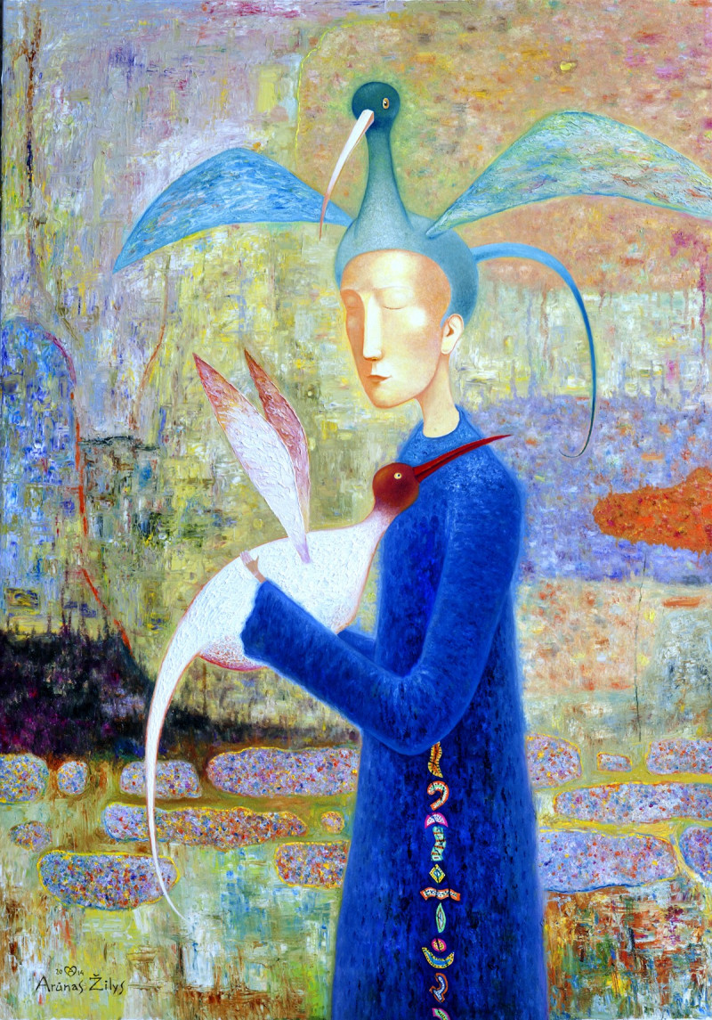 Bluely reproduction of painting by Arūnas Žilys. Arūnas Žilys artwork prints