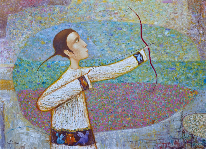 Sagittarius reproduction of painting by Arūnas Žilys. Arūnas Žilys artwork prints