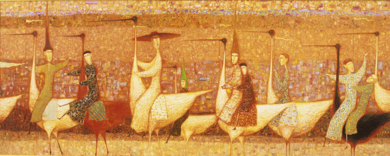 Gait reproduction of painting by Arūnas Žilys. Arūnas Žilys artwork prints