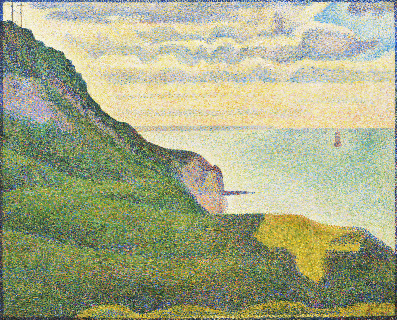 Seascape at Port-en-Bessin, Normandy (1888) reproduction of painting by Georges Seurat. Classical Paintings