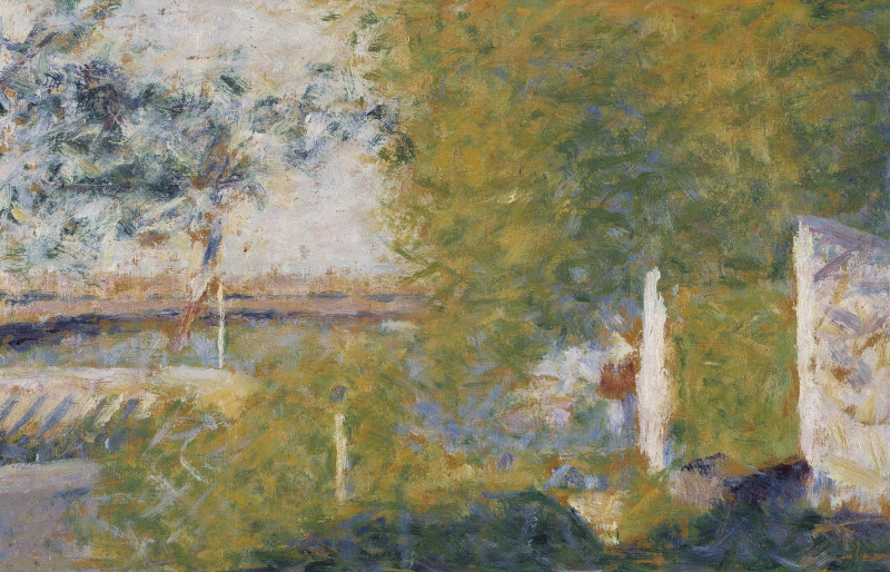 The Bridge at Bineau (1859–1891) reproduction of painting by Georges Seurat. Classical Paintings