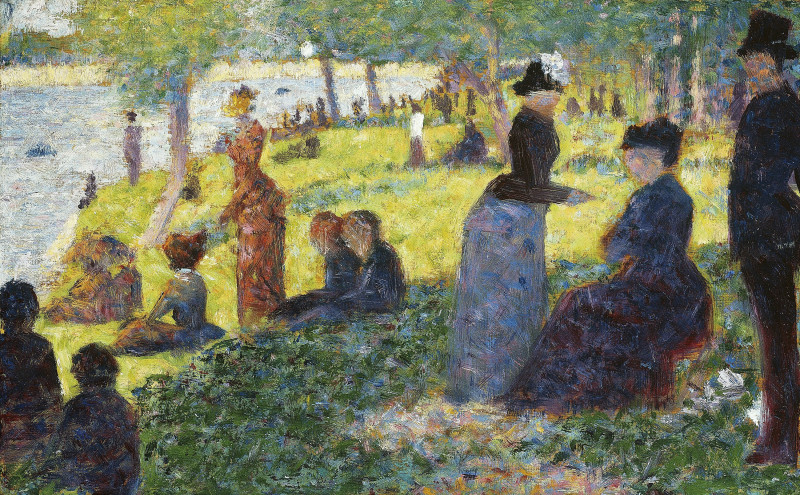 Georges Seurat reprodukcija La Grande Jatte (1884), Klasikų reprodukcijos , paveikslai, reprodukcijos internetu