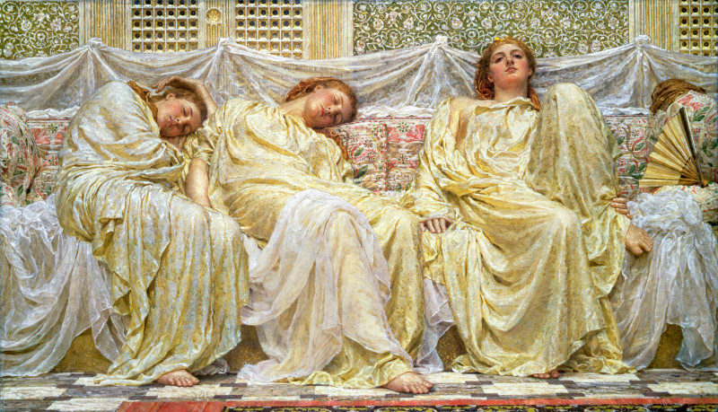 Albert Joseph Moore reprodukcija Dreamers, Žmonės , paveikslai, reprodukcijos internetu