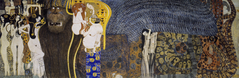 The Hostile Powers reproduction of painting by Gustav Klimt. Fantastic