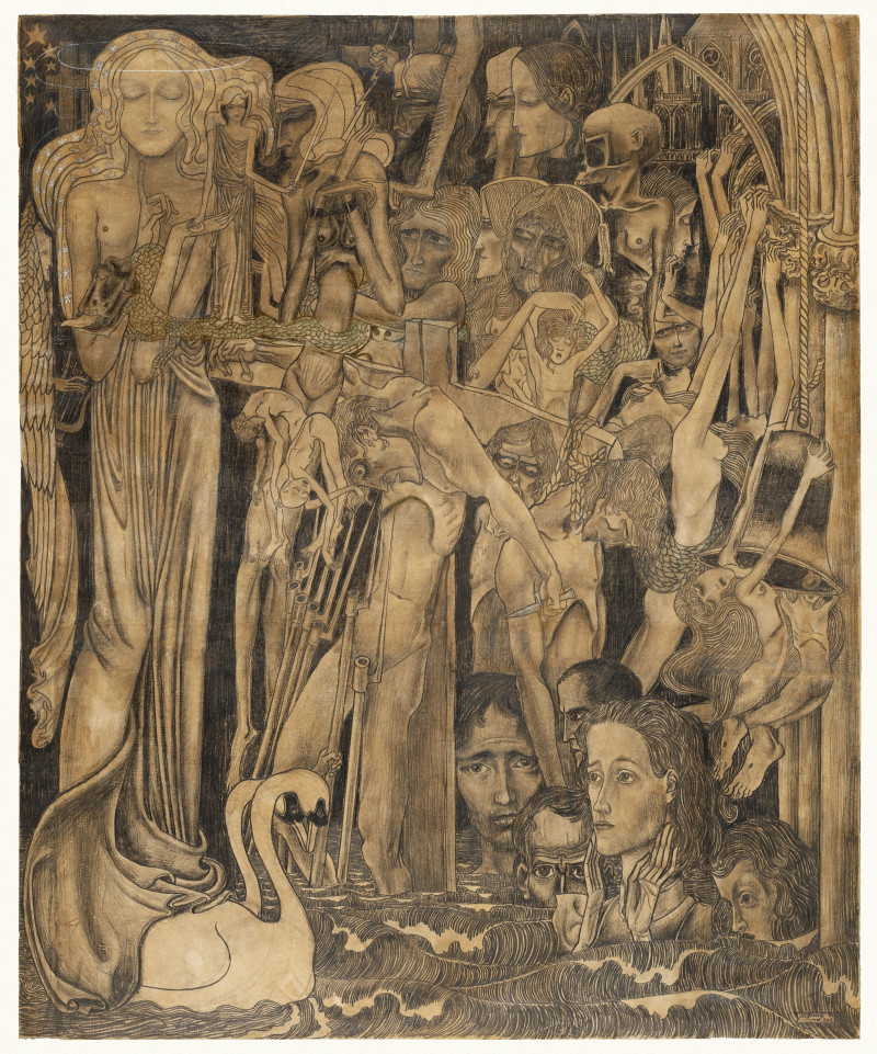 Jan Toorop reprodukcija Loss of Faith (1894), Kita , paveikslai, reprodukcijos internetu