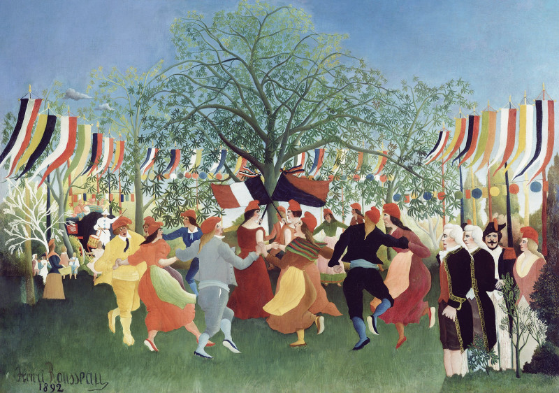 Centennial of Independence reproduction of painting by Henri Rousseau. Classic paintings reproductions