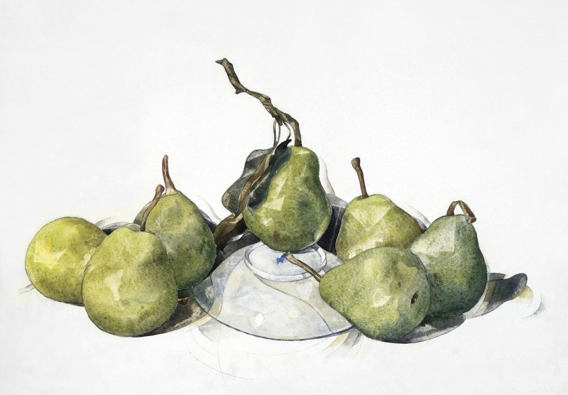 Green Pears reproduction of painting by Charles Demuth. ALL GICLEE PRINTS