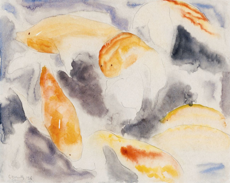 Fish Series, No. 4 reproduction of painting by Charles Demuth. ALL GICLEE PRINTS