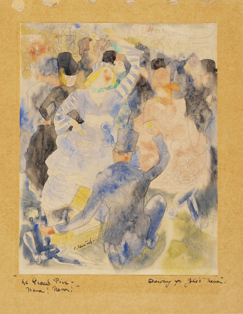 Nana At The Races reproduction of painting by Charles Demuth. ALL GICLEE PRINTS