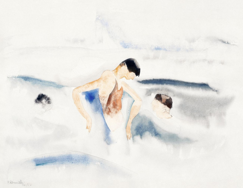 Charles Demuth reprodukcija Three Figures In Water, VISOS REPRODUKCIJOS , paveikslai, reprodukcijos internetu