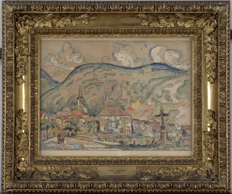 Paul Signac reprodukcija St Julien-Beauchene, 1914,, VISOS REPRODUKCIJOS , paveikslai, reprodukcijos internetu