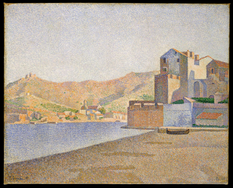 The Town Beach, Collioure, Opus 165 reproduction of painting by Paul Signac. ALL GICLEE PRINTS