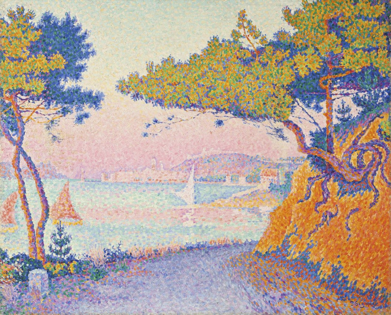 Golfe Juan reproduction of painting by Paul Signac. ALL GICLEE PRINTS