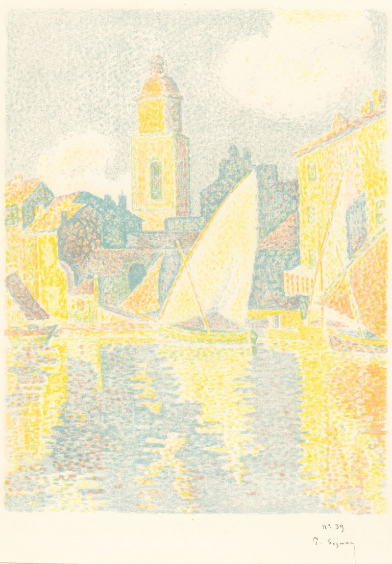 St. Tropez: The Port reproduction of painting by Paul Signac. ALL GICLEE PRINTS