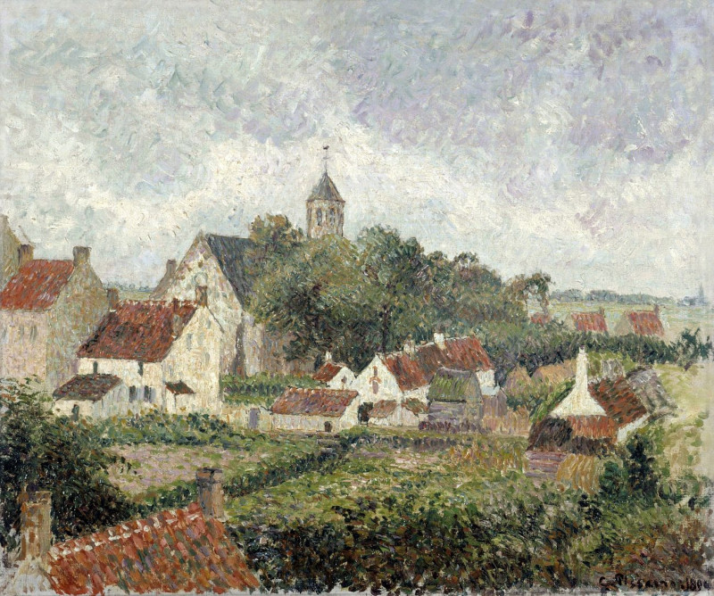 Camille Pissarro reprodukcija Knocke Village, VISOS REPRODUKCIJOS , paveikslai, reprodukcijos internetu