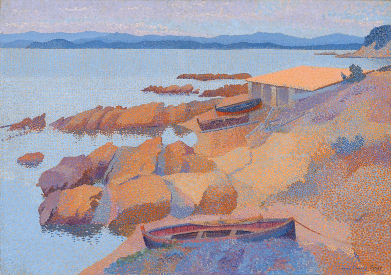 Calanque Des Antibois reproduction of painting by Henri Edmond Cross. ALL GICLEE PRINTS