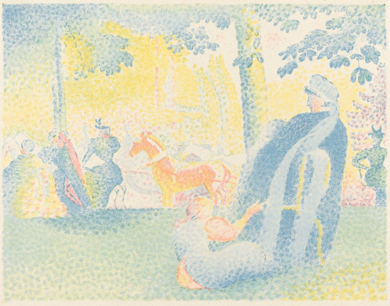 Henri Edmond Cross reprodukcija In The Park, VISOS REPRODUKCIJOS , paveikslai, reprodukcijos internetu