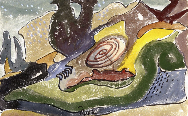 Arthur Dove'S Beach reproduction of painting by Arthur Dove. ALL GICLEE PRINTS