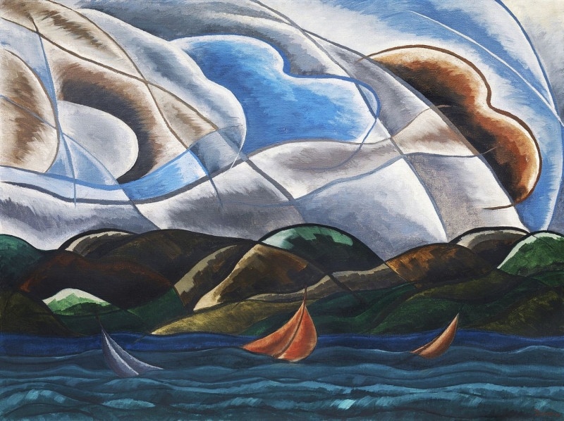 Arthur Dove'S Clouds And Water reproduction of painting by Arthur Dove. ALL GICLEE PRINTS