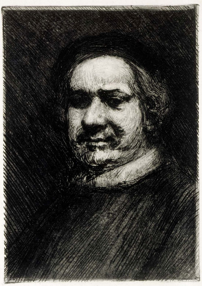 Portrait Of Rembrandt, Copy After Rembrandt, 1902 reproduction of painting by Albert Edelfelt. ALL GICLEE PRINTS