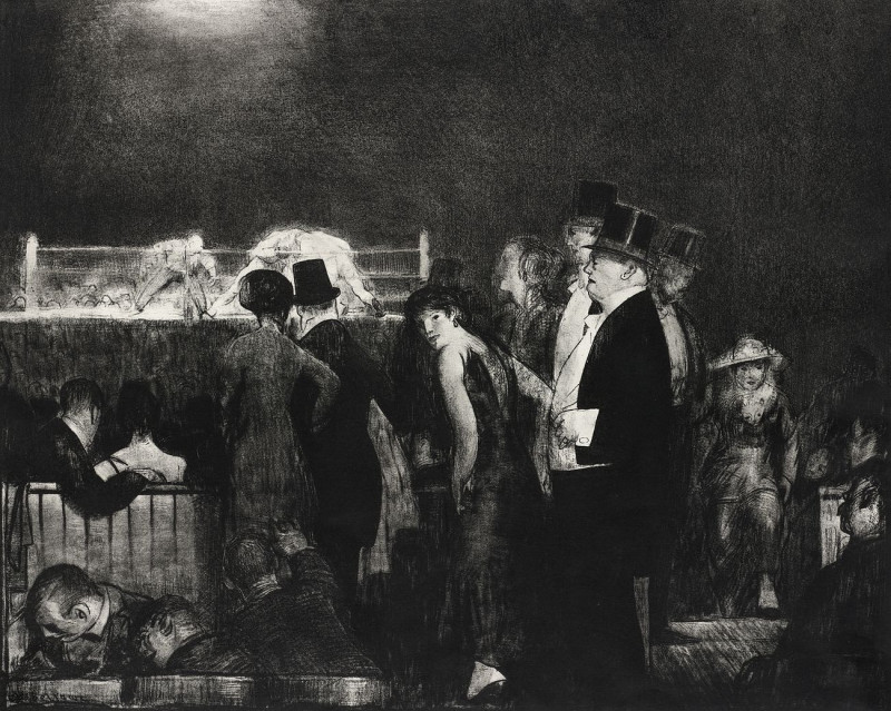 Preliminaries reproduction of painting by George Bellows. ALL GICLEE PRINTS