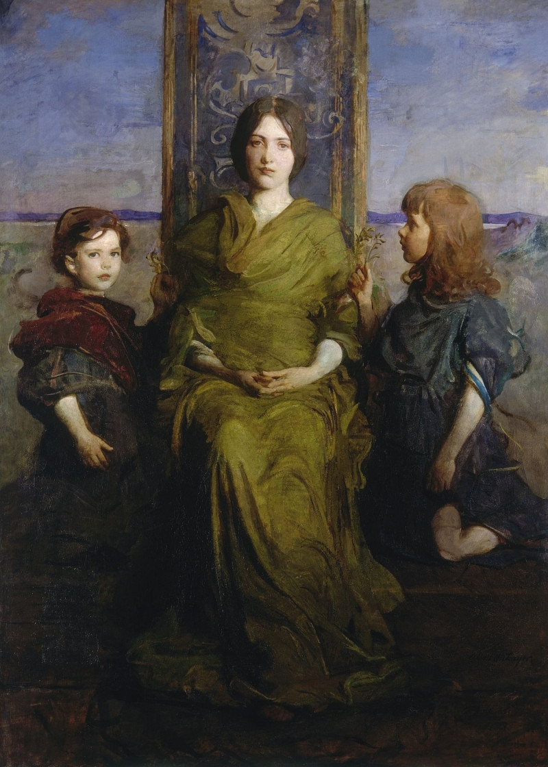 Virgin Enthroned reproduction of painting by Abbott Handerson Thayer. ALL GICLEE PRINTS