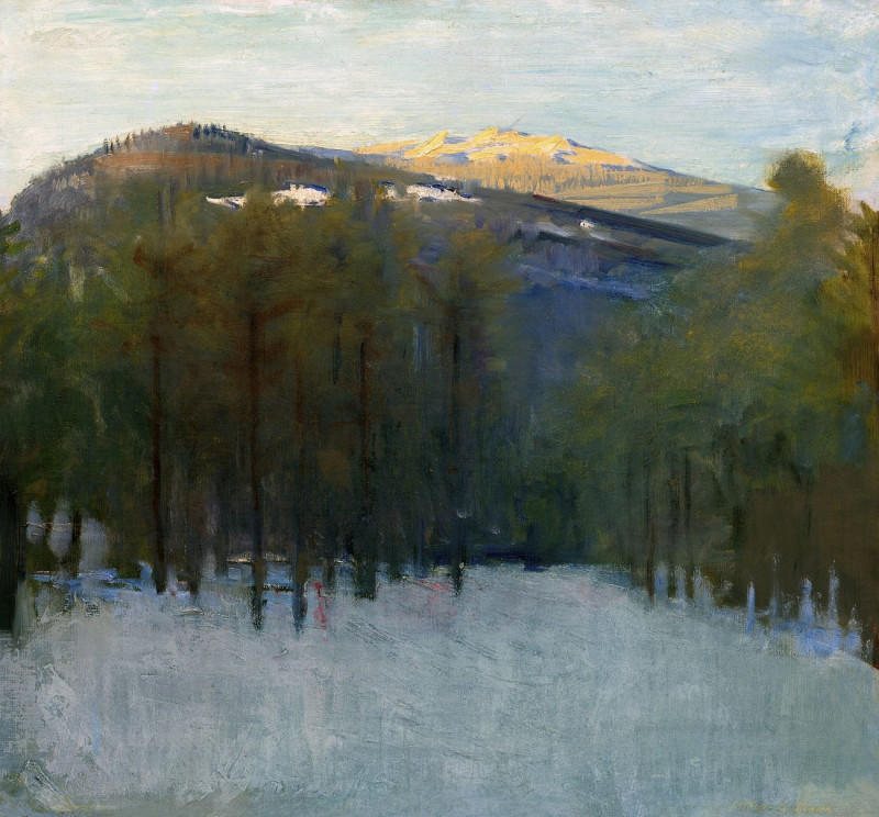 Mount Monadnock reproduction of painting by Abbott Handerson Thayer. ALL GICLEE PRINTS