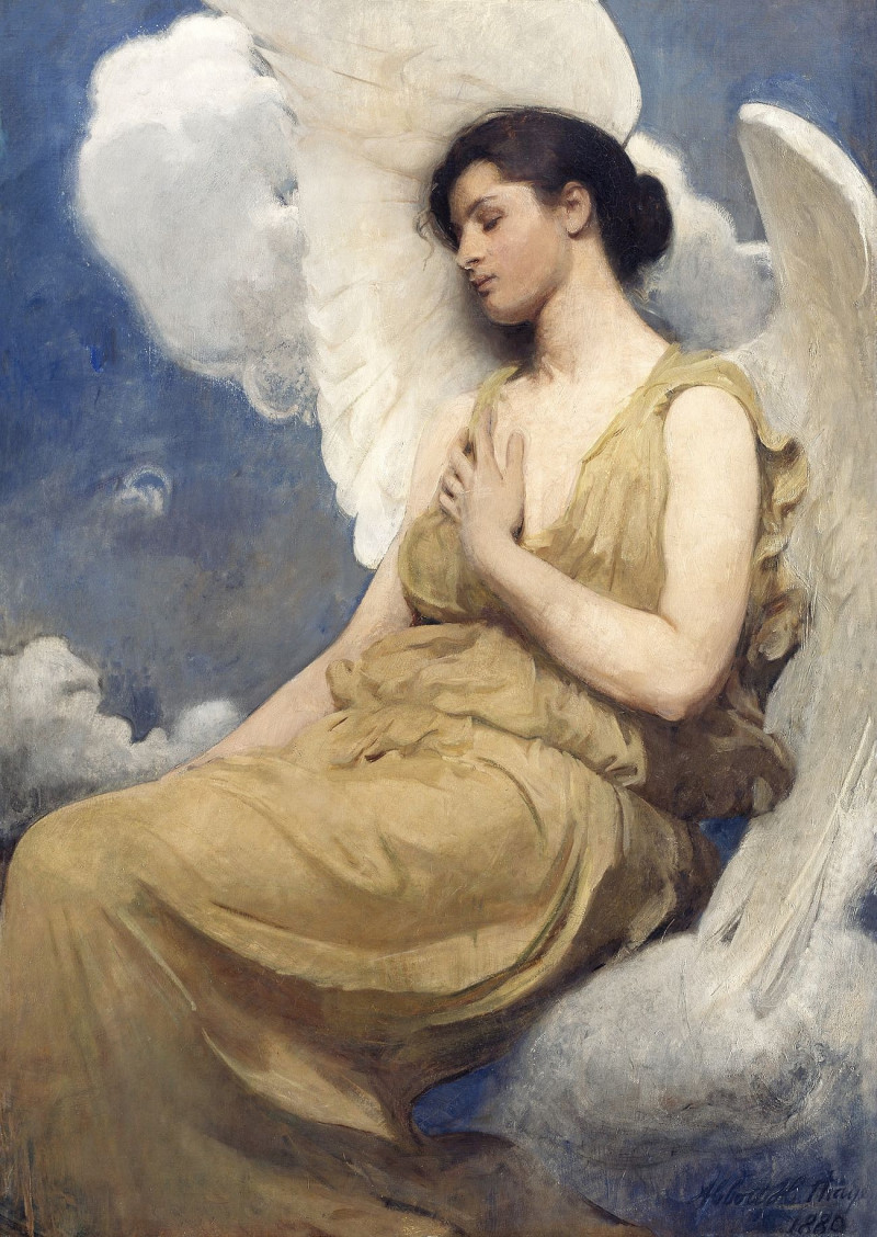 Winged Figure reproduction of painting by Abbott Handerson Thayer. ALL GICLEE PRINTS