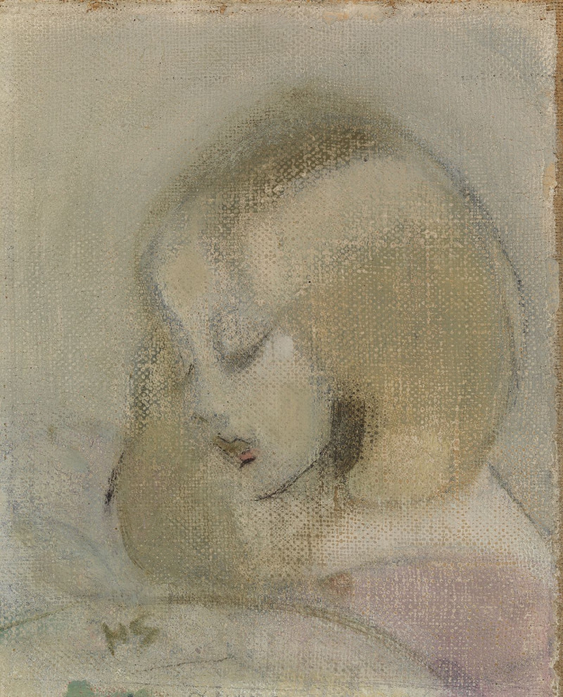 Helene Schjerfbeck reprodukcija Annuli Reading, 1923, VISOS REPRODUKCIJOS , paveikslai, reprodukcijos internetu