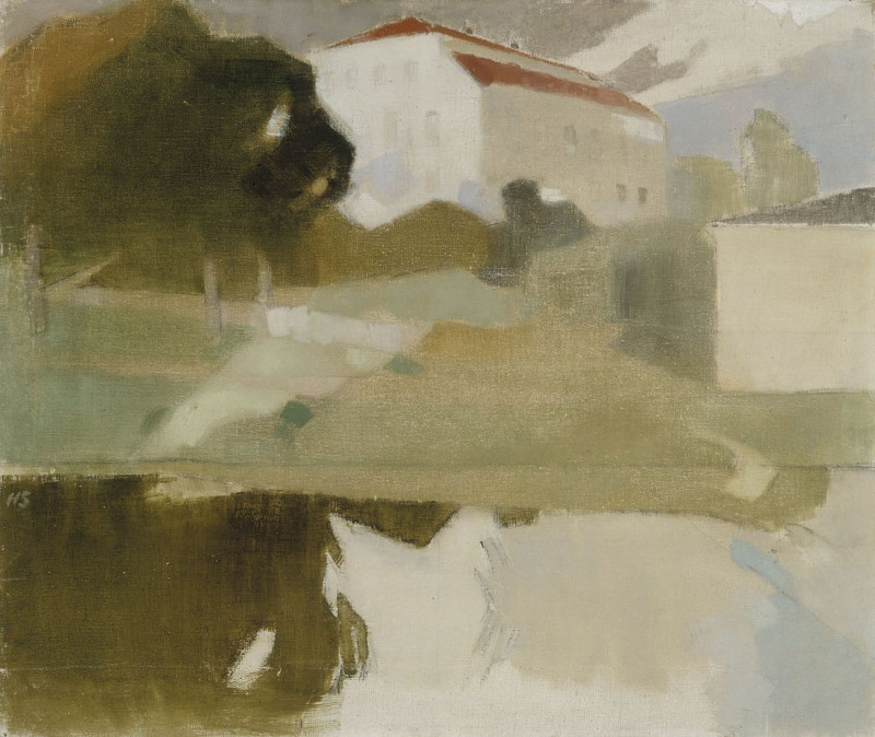 Sjundby Manor, 1927 reproduction of painting by Helene Schjerfbeck. ALL GICLEE PRINTS