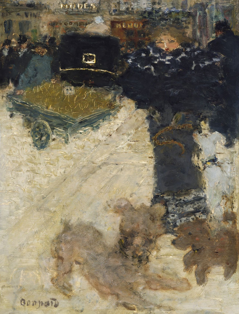 Street Scene, Place Clichy reproduction of painting by Pierre Bonnard. ALL GICLEE PRINTS