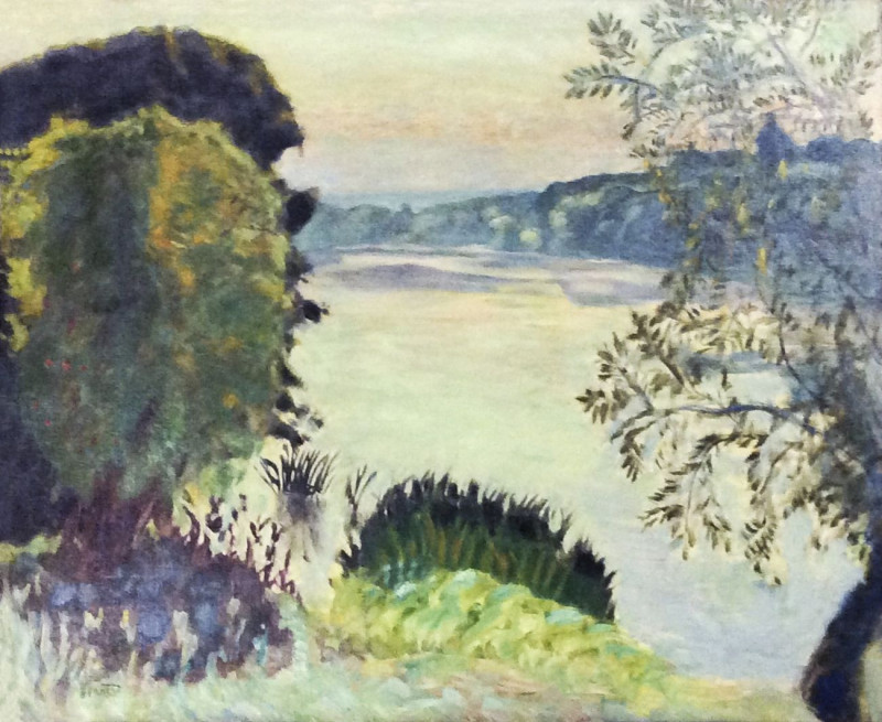 The Seine At Vernon reproduction of painting by Pierre Bonnard. ALL GICLEE PRINTS