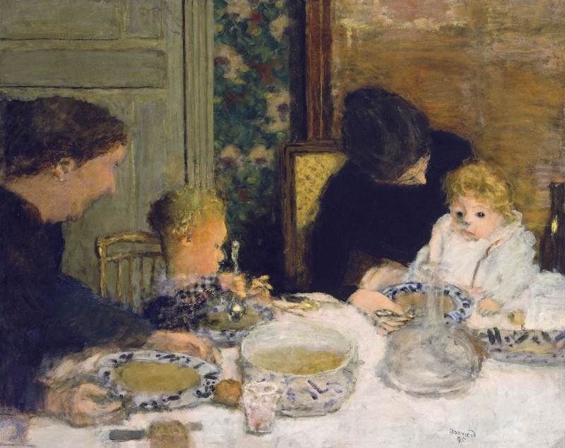 The Children'S Meal reproduction of painting by Pierre Bonnard. ALL GICLEE PRINTS