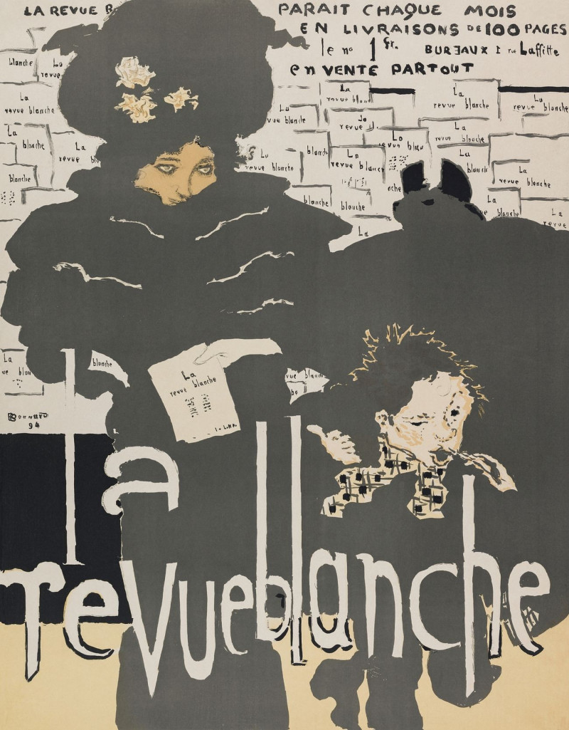 Poster For The "Revue Blanche" reproduction of painting by Pierre Bonnard. ALL GICLEE PRINTS