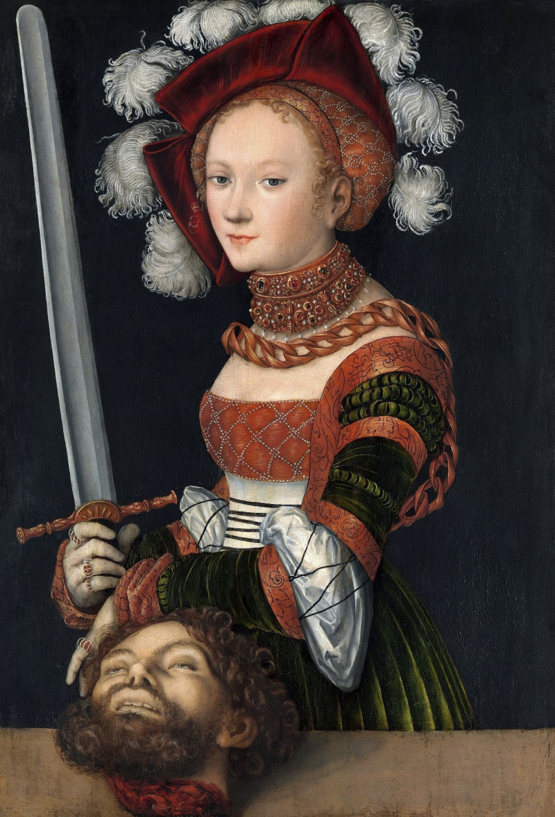 Lucas Cranach'S Judith With The Head Of Holofernes reproduction of painting by Lucas Cranach. ALL GICLEE PRINTS