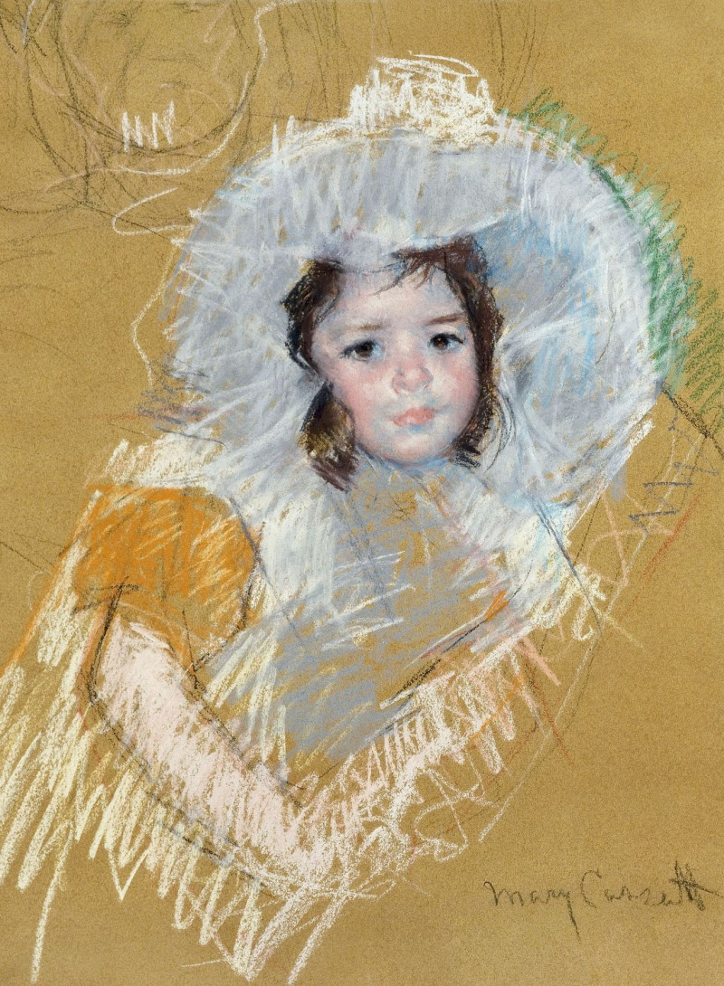 Buste De Fillette reproduction of painting by Mary Cassatt. ALL GICLEE PRINTS