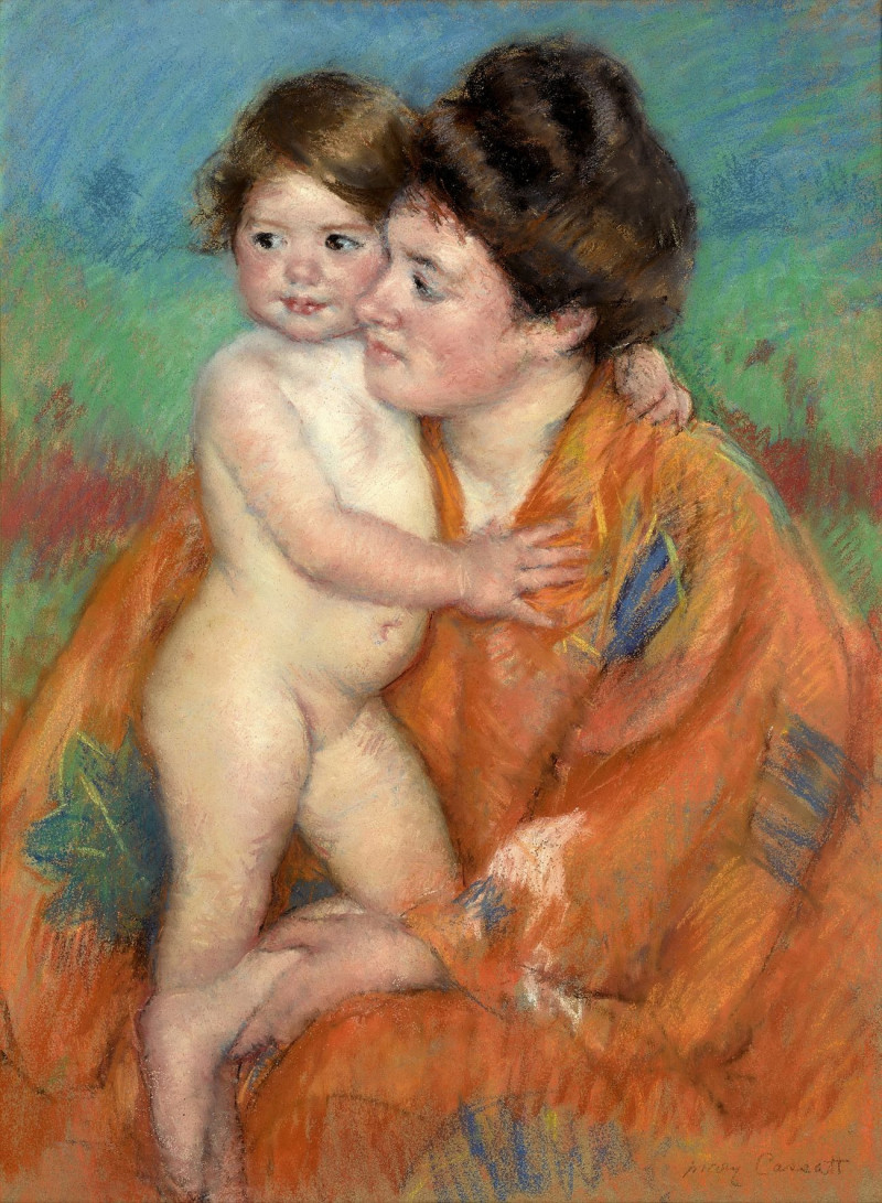 Woman With Baby reproduction of painting by Mary Cassatt. ALL GICLEE PRINTS