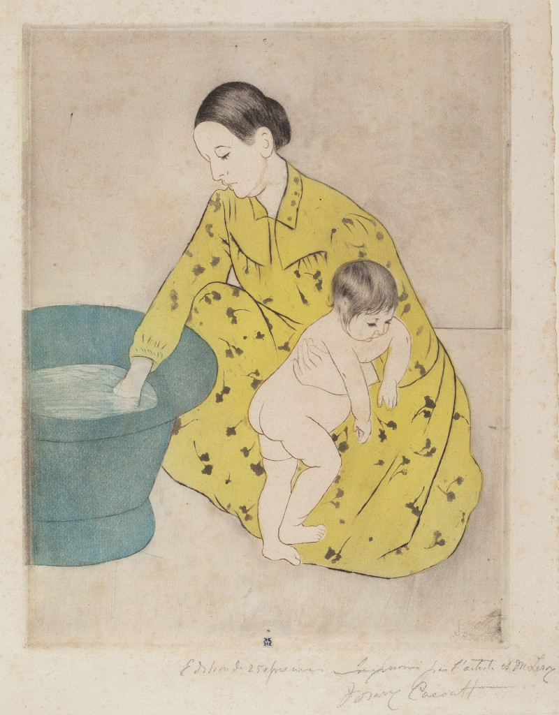 The Bath reproduction of painting by Mary Cassatt. ALL GICLEE PRINTS