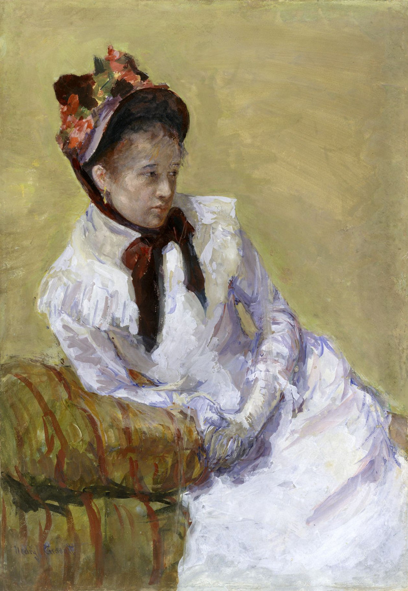 Portrait Of The Artist reproduction of painting by Mary Cassatt. ALL GICLEE PRINTS