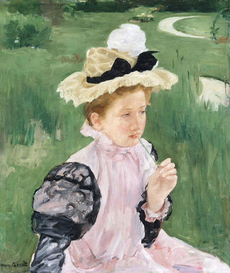 Portrait Of A Young Girl reproduction of painting by Mary Cassatt. ALL GICLEE PRINTS