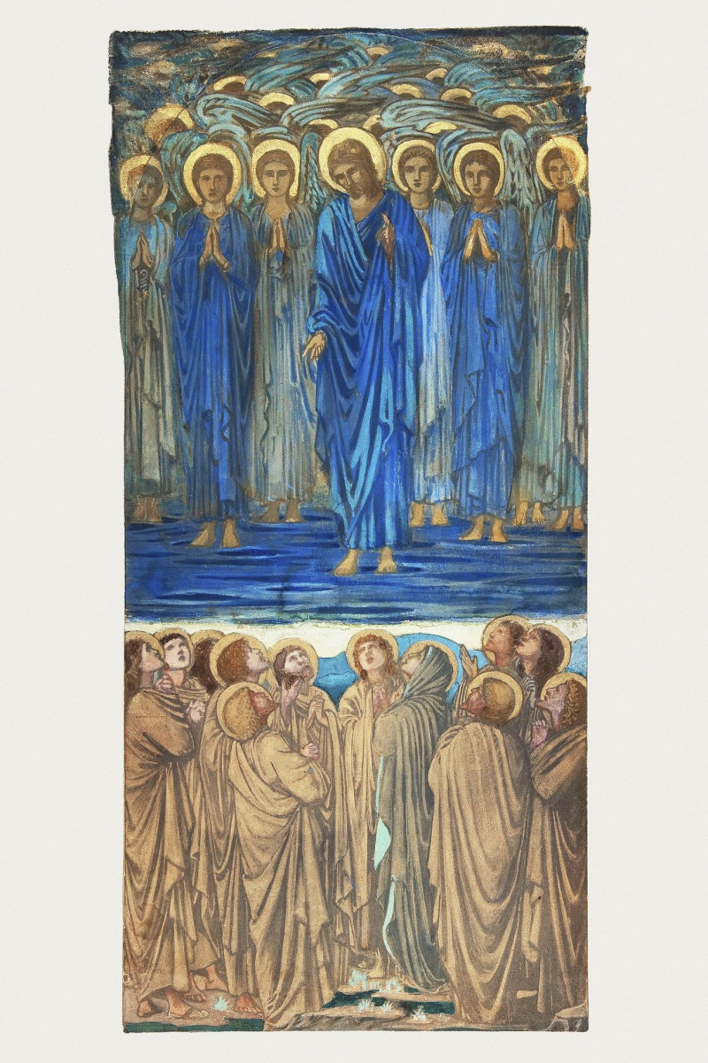 Edward Burne Jones reprodukcija Ascension Of Christ, VISOS REPRODUKCIJOS , paveikslai, reprodukcijos internetu