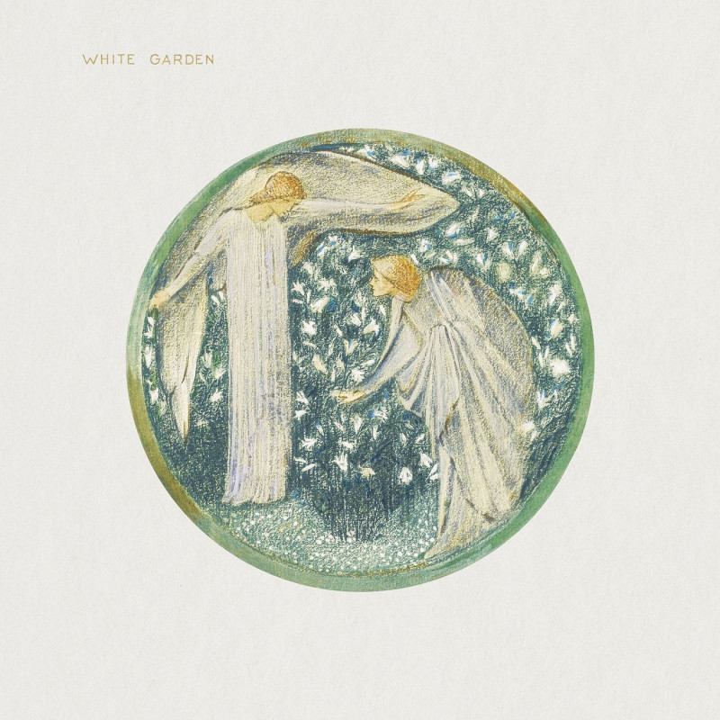 White Garden From The Flower Book reproduction of painting by Edward Burne Jones. ALL GICLEE PRINTS