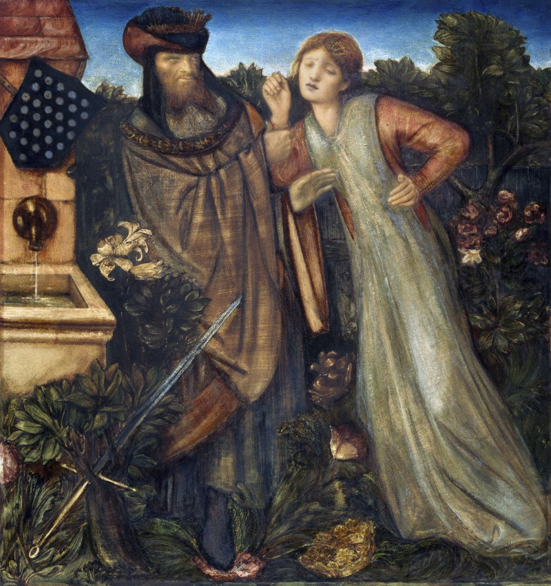 King Mark And La Belle Iseult reproduction of painting by Edward Burne Jones. ALL GICLEE PRINTS