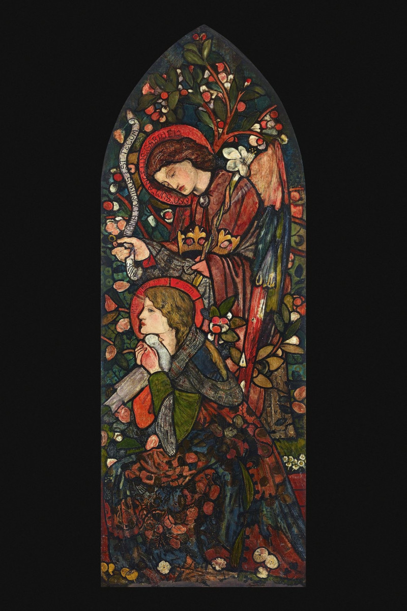 Edward Burne Jones reprodukcija The Annunciation, VISOS REPRODUKCIJOS , paveikslai, reprodukcijos internetu